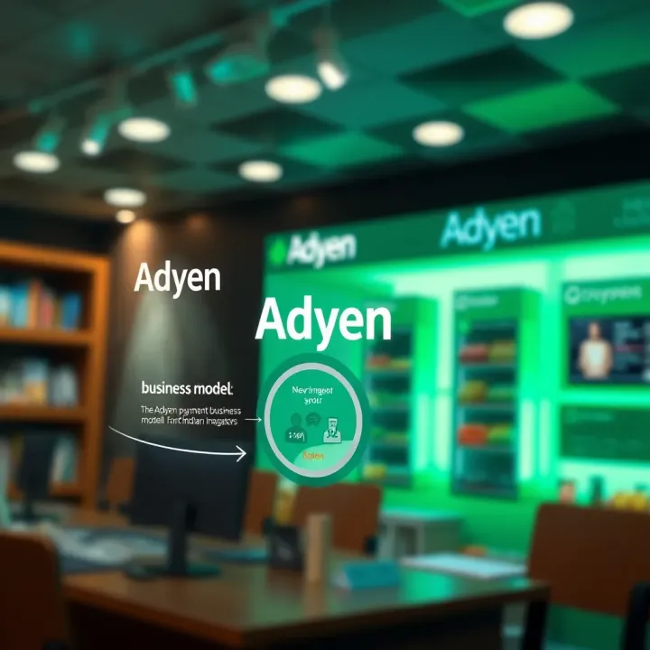 Diagram illustrating Adyen's payment business model and market position