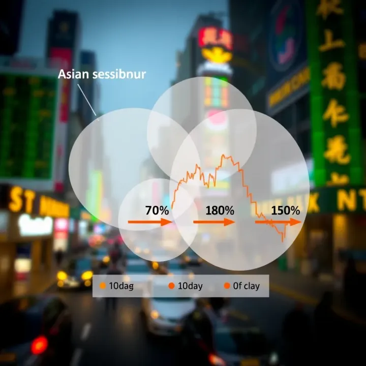 Overlap of Asian Forex Session with Global Trading Hours Diagram illustrating the overlap of Asian Forex session with other global trading sessions