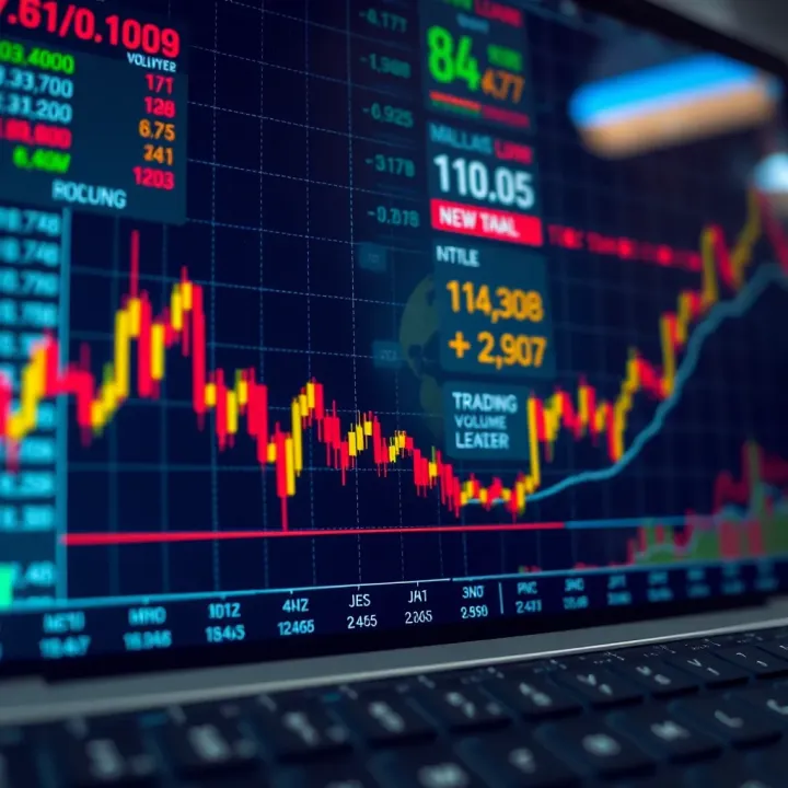 Graph depicting forex market volatility and trading volume fluctuations during active trading hours in India