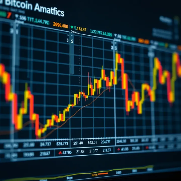 Graph showing the fluctuating price trends of Bitcoin in a dynamic market environment