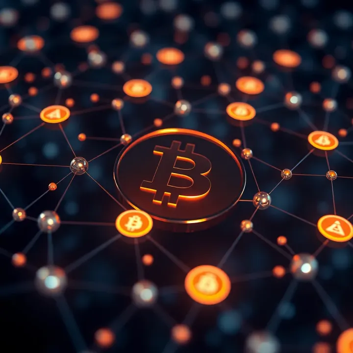 Market Sentiment and Expert Analysis Impact on Bittorrent Coin Value Digital representation of blockchain network with indicators of market sentiment and expert analysis icons