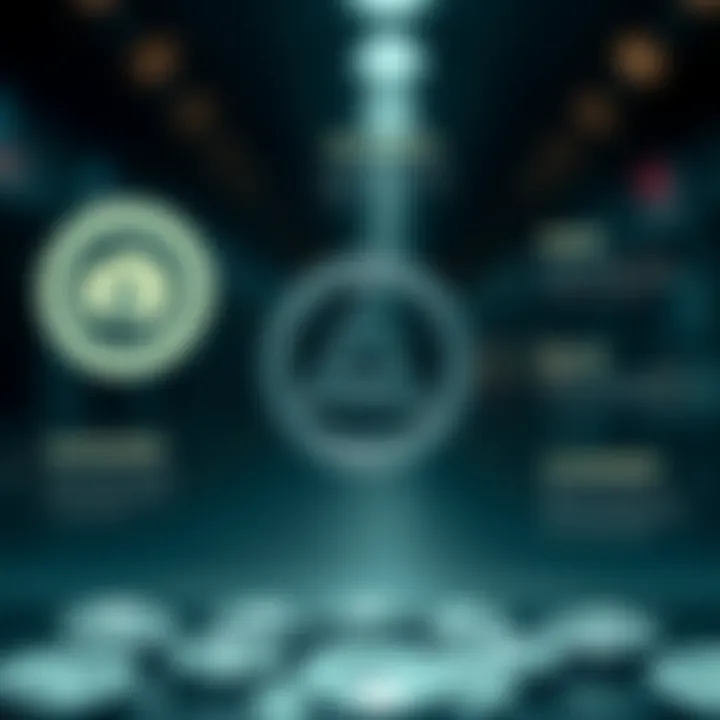 Visual representation of key factors impacting Algo coin value including market demand, technology updates, and economic indicators