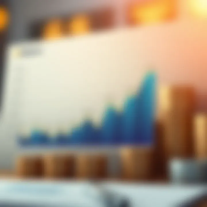 Graph depicting financial performance trends of Reliance Industries over recent years