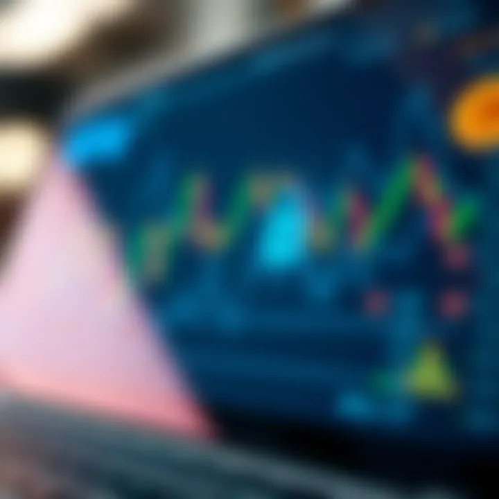 Graph showing cryptocurrency market trends with secure Bitiq platform elements
