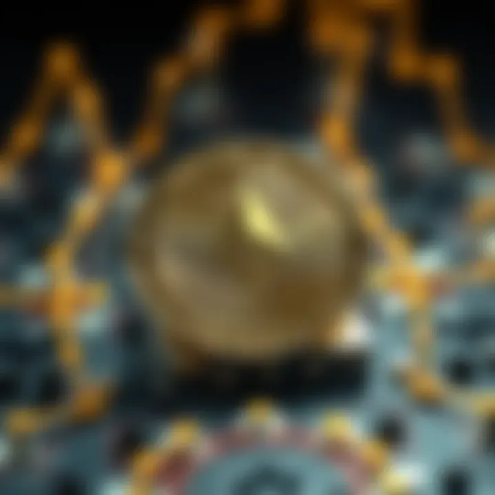 Blockchain Technology and Its Impact on Cryptocurrency Valuation Conceptual illustration of blockchain technology and cryptocurrency growth