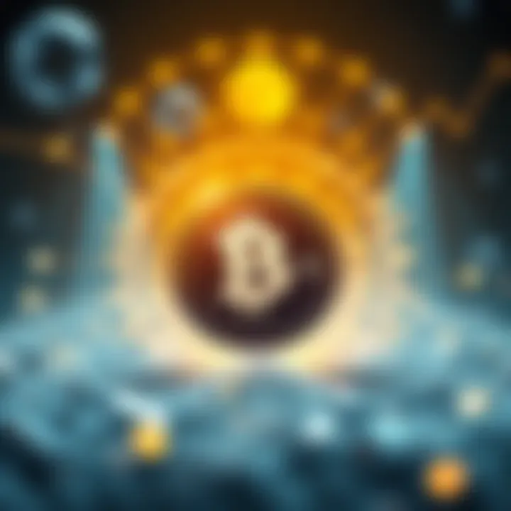 Conceptual illustration showing technological innovations and market trends influencing the future value of BitTorrent Token