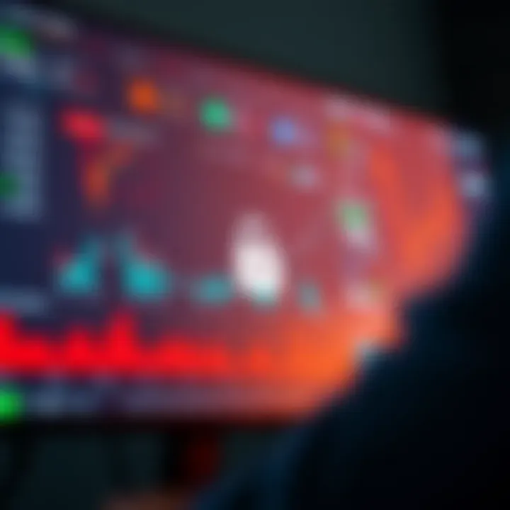 Dashboard interface of a secure and user-friendly trading platform with charts and market data