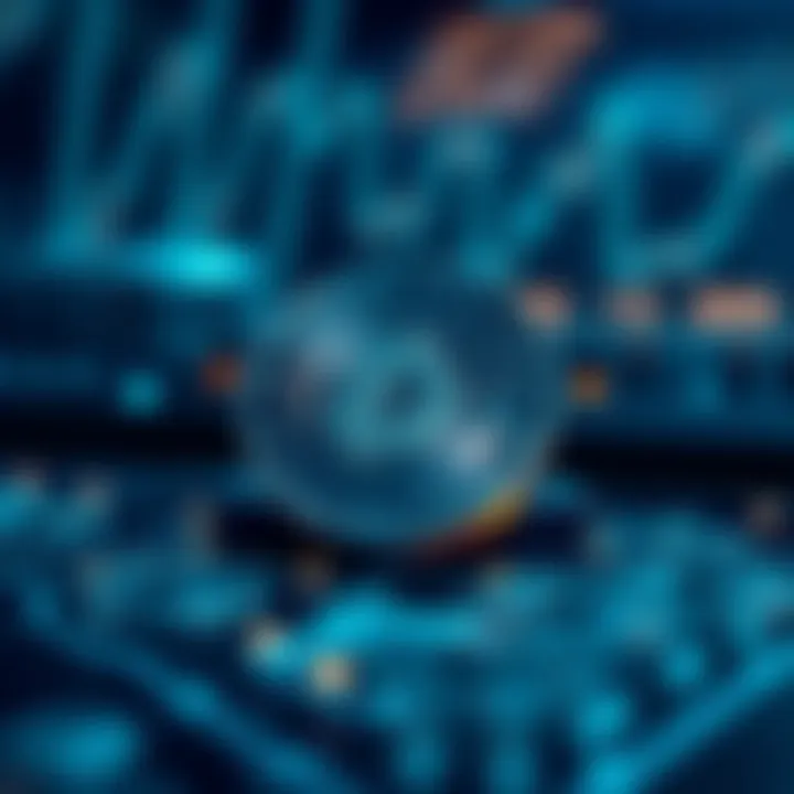 Illustration of technological advancements and external factors influencing Dash cryptocurrency's future value