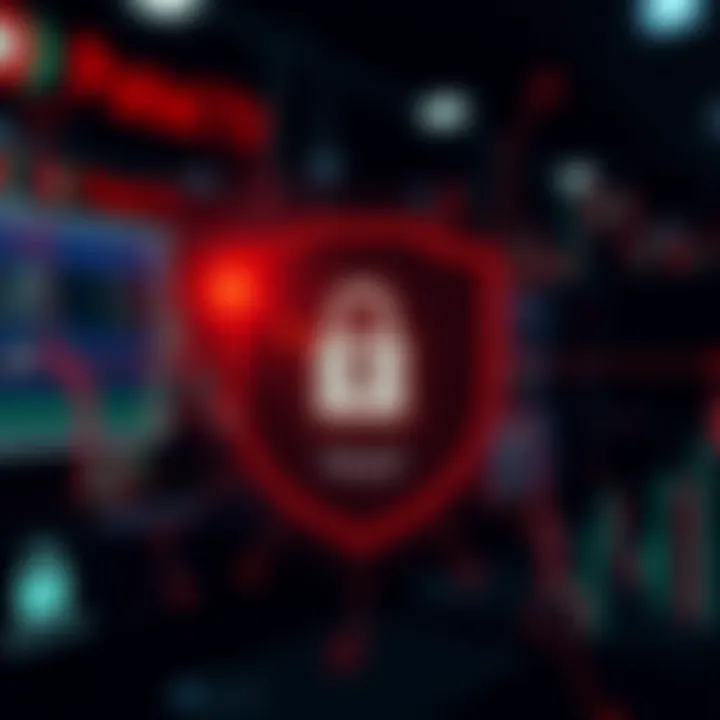 Security and Trust Features of Expert Option Platform Illustration of digital security shield with symbols of protection and trust