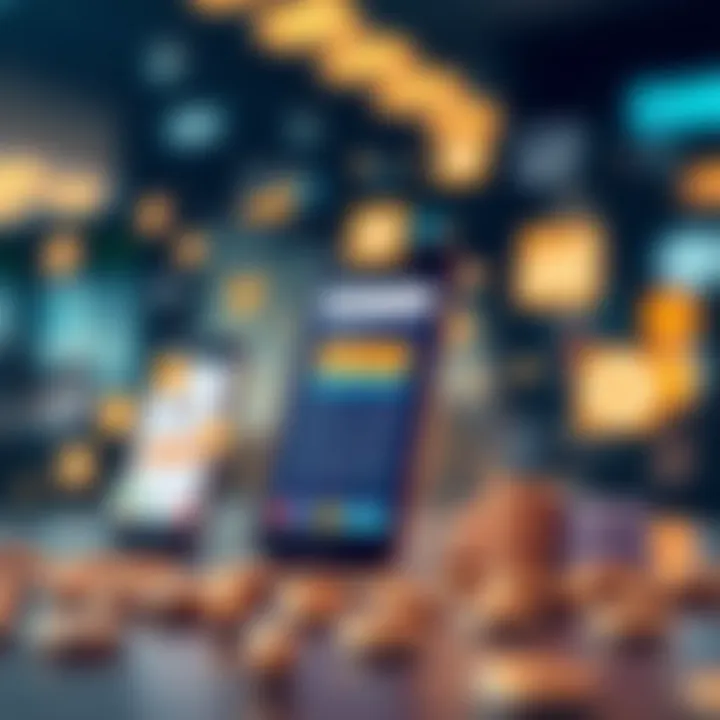 Digital Payment Solutions by Finowiz Fintech Limited Conceptual illustration of digital payment solutions with mobile devices and financial icons