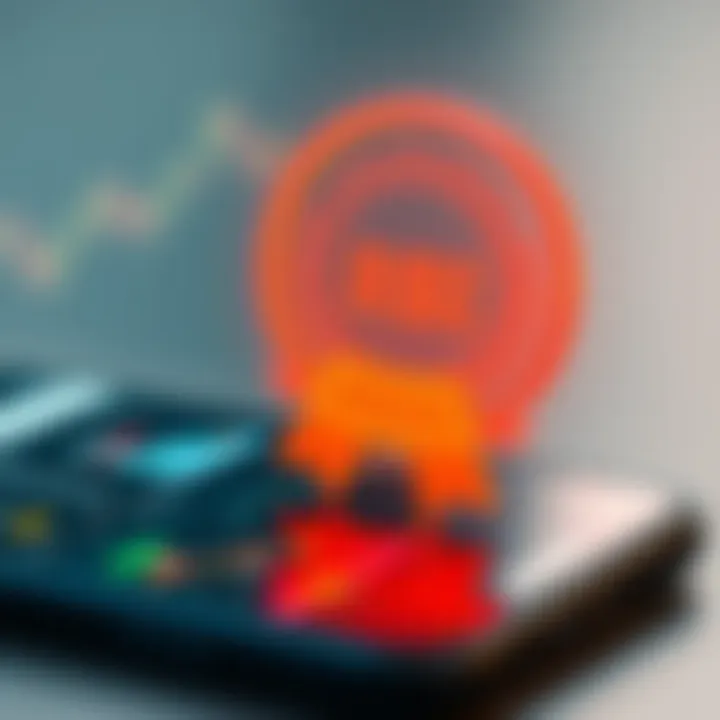 Regulatory Approval Symbol Highlighting Trustworthy Trading Platforms Conceptual graphic showing regulatory approval symbol hovering over a mobile trading platform