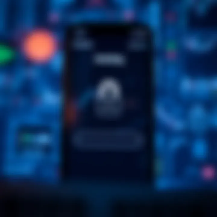 Secure Login and Data Protection Features of IQ Option App Secure login screen of the IQ Option app emphasizing user authentication and data protection