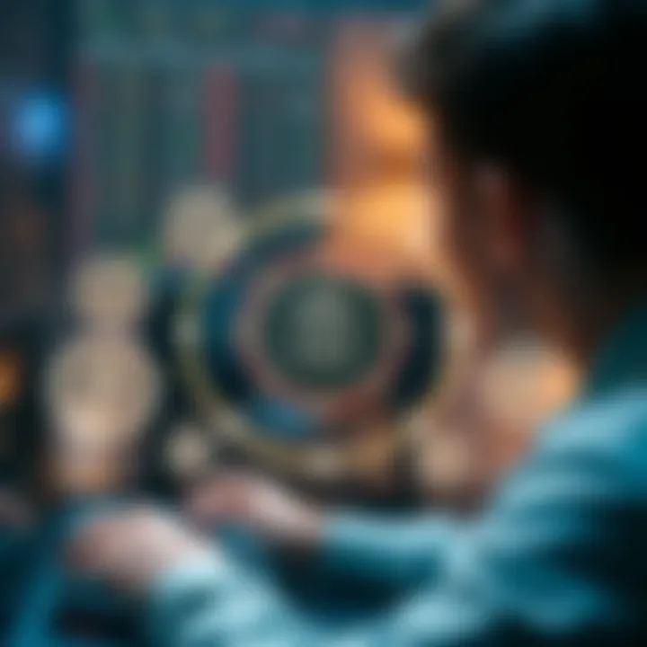 Illustration of secure login and data encryption symbols representing safety features in online trading platforms