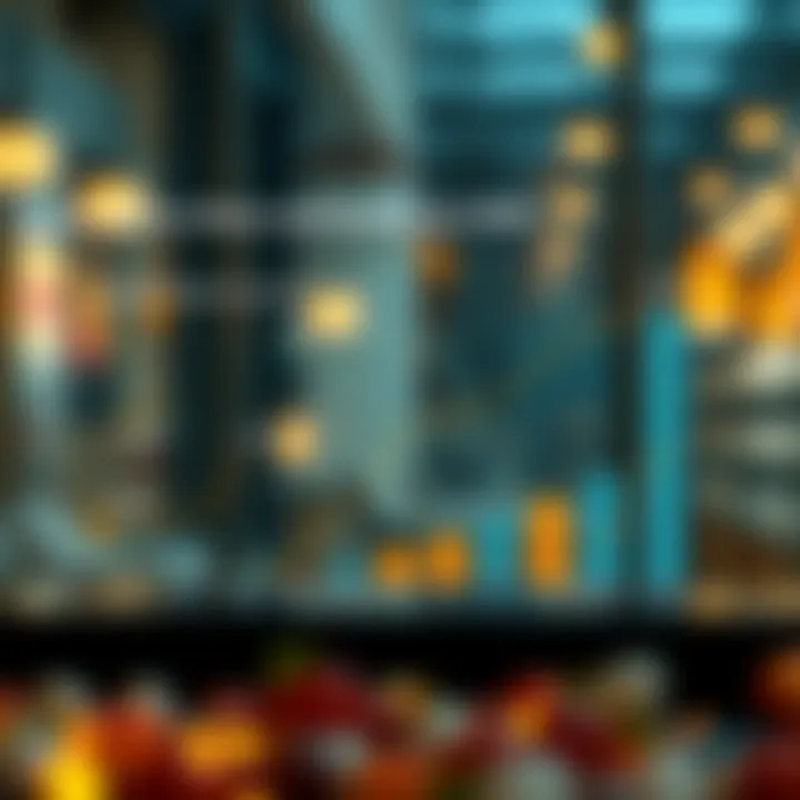 Graph showing Reliance Industries growth projections and market share across energy, retail, telecom, and digital sectors