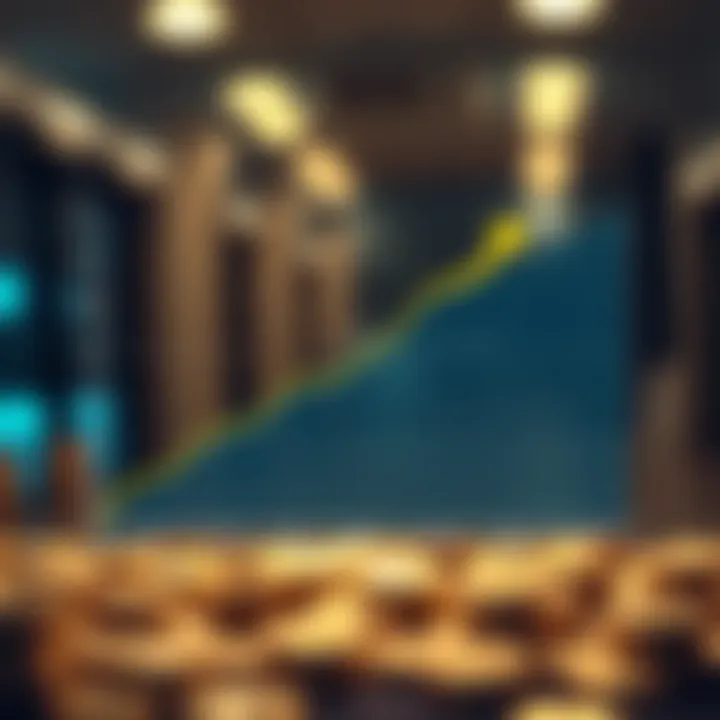 Graph showing upward trend of Reliance Industries stock price over time