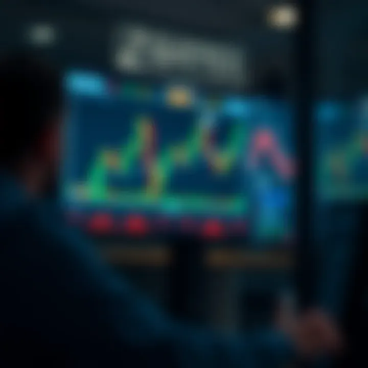 Graphical representation of competitive trading dynamics and leaderboard influence on strategy