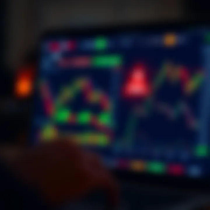 Understanding Risks and Best Practices for Trading on Quotex in India Conceptual graphic of an online trading interface with charts and an alert symbol indicating risk awareness
