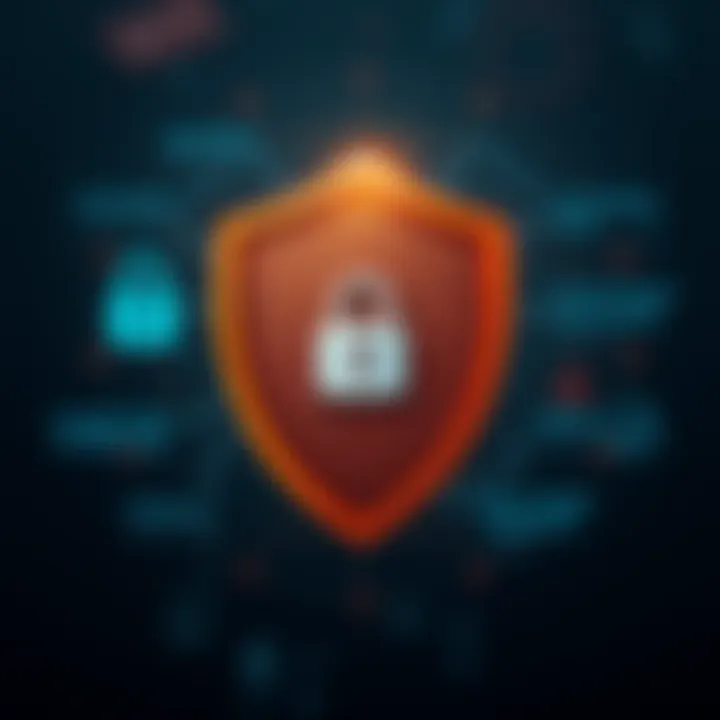 Qutex Account Security and Safety Tips Illustration of shield symbolizing protection and security features for Qutex account users in India