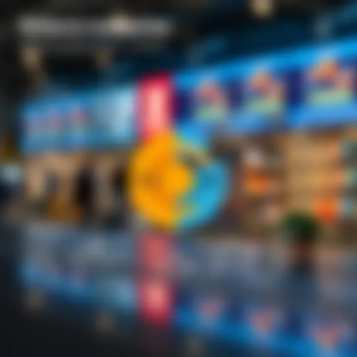 Illustration showing key sectors impacting Reliance Industries including energy, telecommunications, and retail in a dynamic market environment