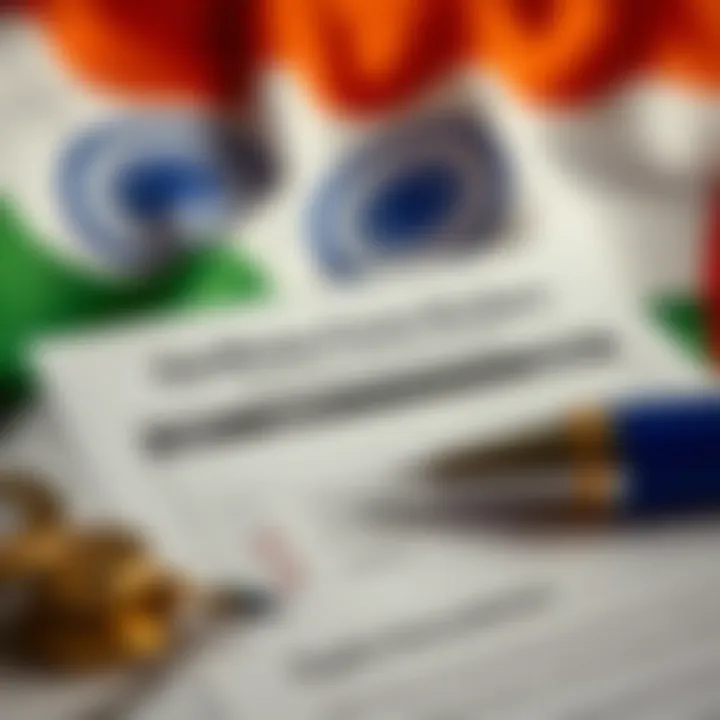 Checklist with verified stamps next to broker documents and Indian flag background