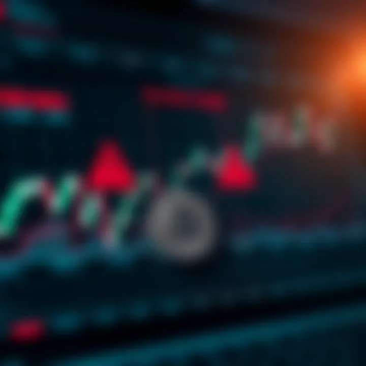 Analyzing Potential Risks in Coin Gabbar Investments Graph showing fluctuating cryptocurrency market trends with warning signs indicating investment risks