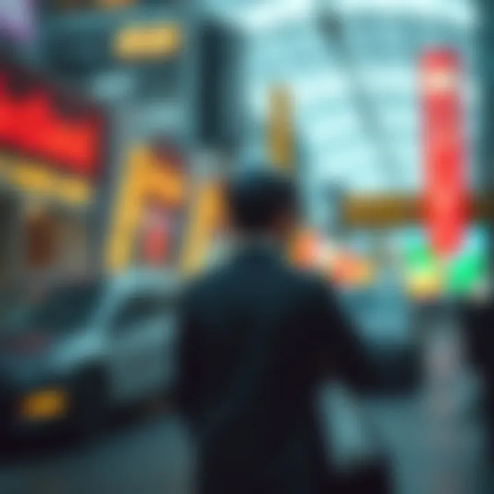Conceptual Illustration of Exclusive Market Features Abstract representation of exclusive market concepts with locked premium products and limited access symbols