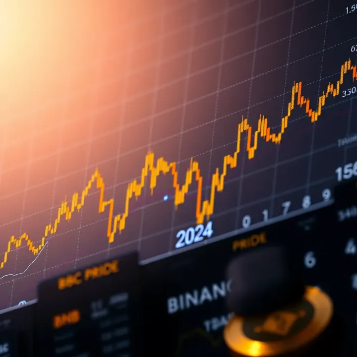Graph illustrating Binance Coin price fluctuations and historical trends