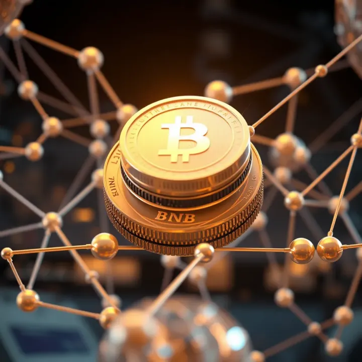 Technological Advancements Influencing BNB Coin Value Illustration of blockchain network and technological development impacting BNB value