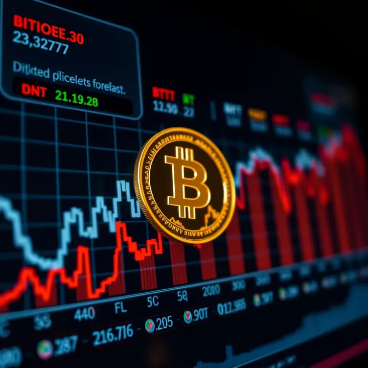 Graph showing BTT coin price fluctuations and market trends over time