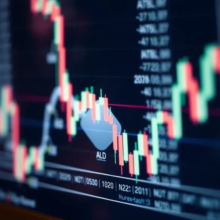 Effect of Central Bank Policies and Economic Indicators on AUD/USD Chart displaying impact of central bank policies and economic indicators on AUD/USD currency pair