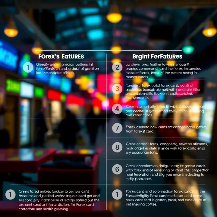Comparison of various forex cards highlighting key features and benefits for Indian travelers