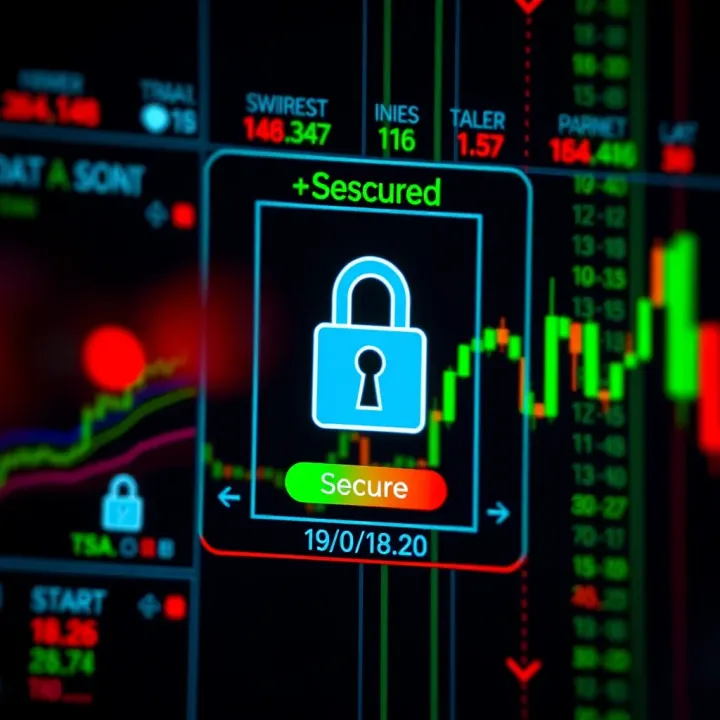 Secure login interface emphasizing data protection and user security