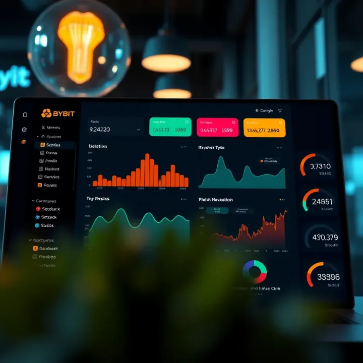 Bybit Affiliate Platform Dashboard Overview Dashboard overview of Bybit affiliate platform showing key metrics and navigation options