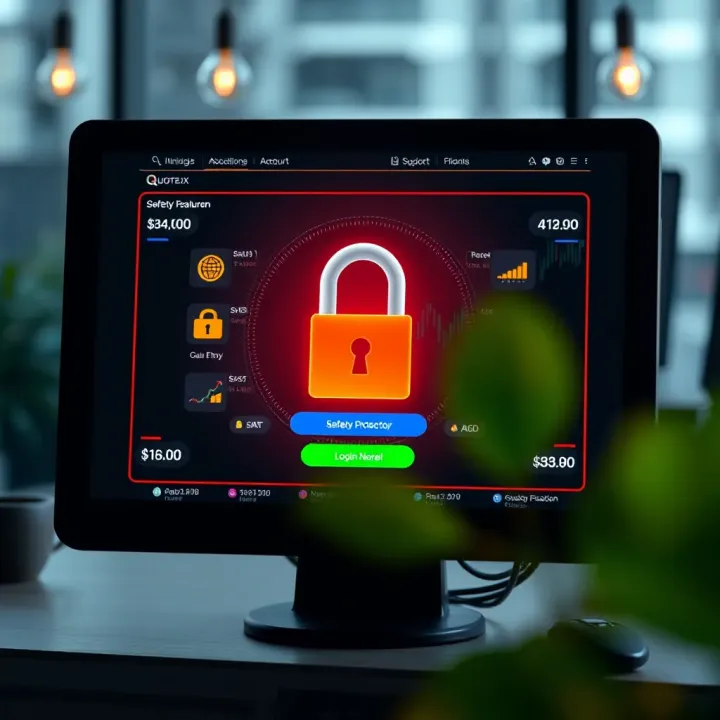 Security Features and Account Protection on Quotex IO Secure login screen emphasizing safety measures and account protection on Quotex IO platform