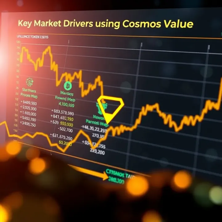 Key Market Drivers Influencing Cosmos Token Value Financial chart illustrating market factors impacting Cosmos token value for investors