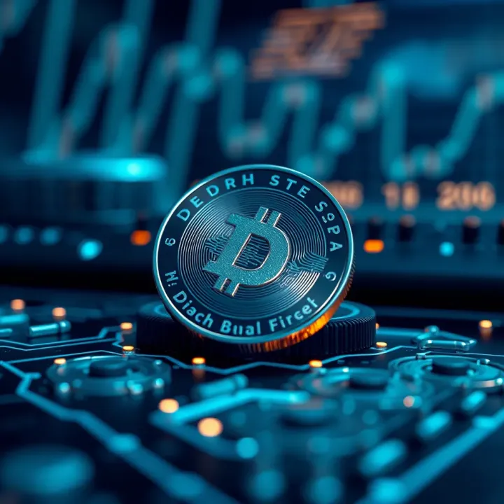Illustration of technological advancements and external factors influencing Dash cryptocurrency's future value