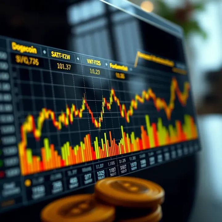 Technical and Fundamental Analysis for Dogecoin Forecasting Graph comparing technical indicators and fundamental metrics used in forecasting Dogecoin's future valuation