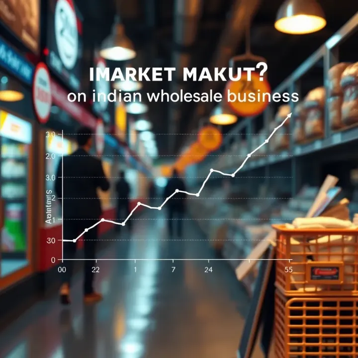 Impact of Daily Market Insights on Indian Wholesale Businesses Graphical representation of business growth influenced by daily market insights in India's wholesale sector