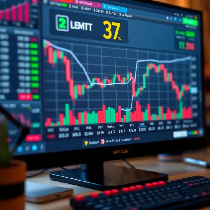 Graphical representation of risk management and trading tools on a computer screen