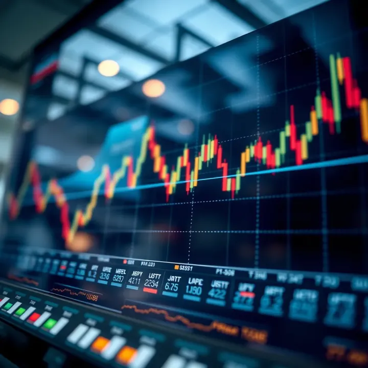 Price Movements and Trading Dynamics in the EUR/USD OTC Market Graph depicting price movements and trading dynamics in the EUR/USD OTC forex market