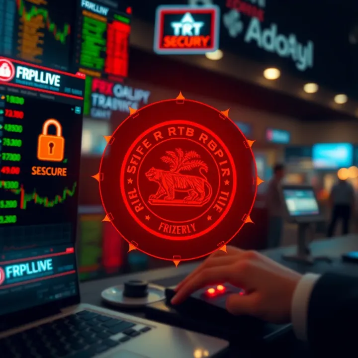 Secure digital interface highlighting key security features for safe forex transactions