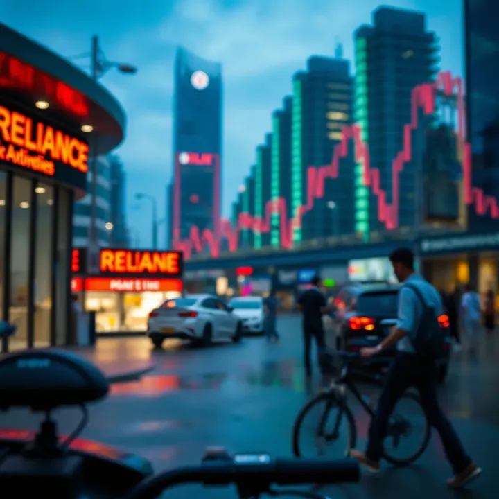Market Position and Competitive Landscape Impacting Stock Performance Visualization of market position and competitive landscape influencing Reliance Industries’ stock performance