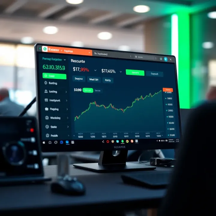 Dashboard overview in Exness Personal Area showing account balance and recent activities