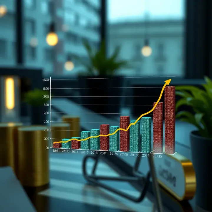 Graph illustrating growth in affiliate earnings through effective marketing strategies