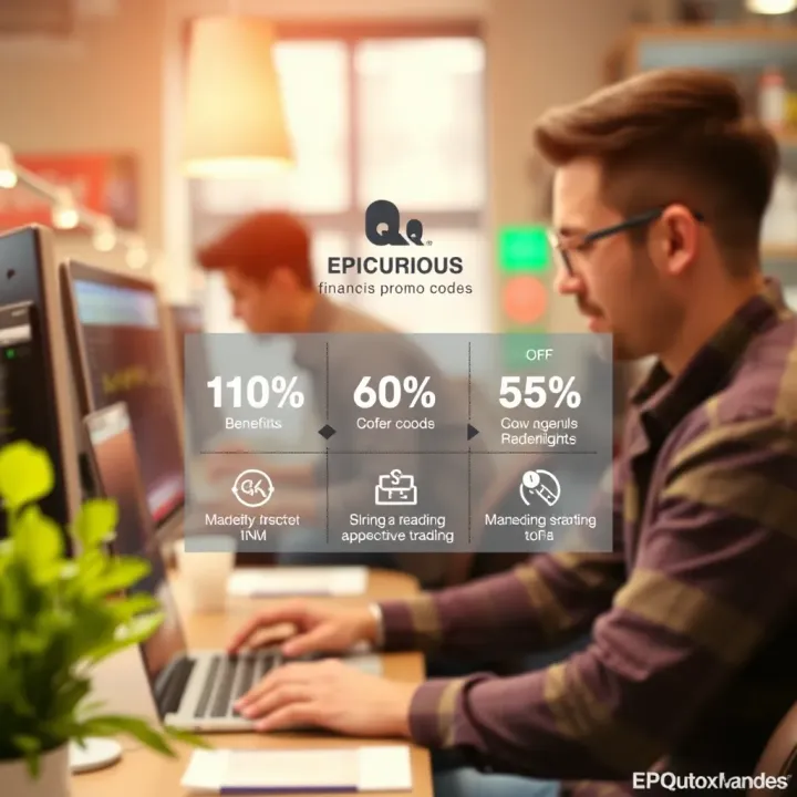 Graphic showing benefits and savings from using Quotex promo codes during online trading