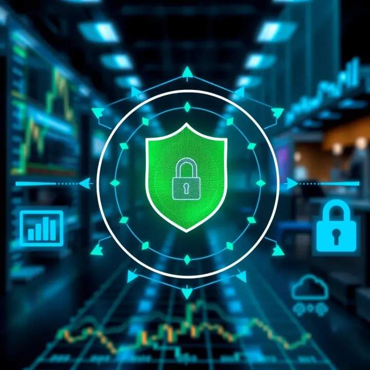 Regulatory Status and Security of Quotex Trading Graphic representation of regulatory compliance with a secure shield and financial icons