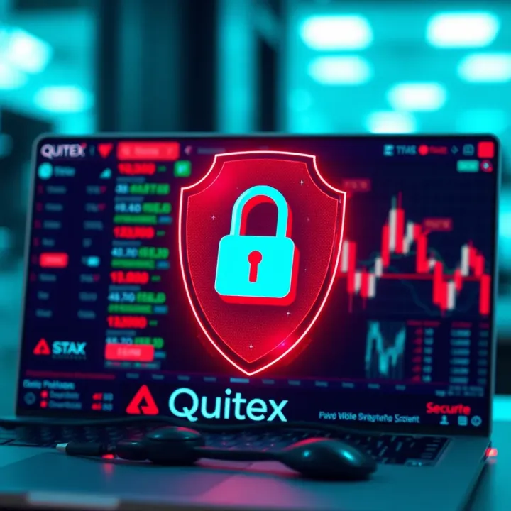 Security Measures of Quotex Trading Platform Secure digital shield representing online trading platform protection