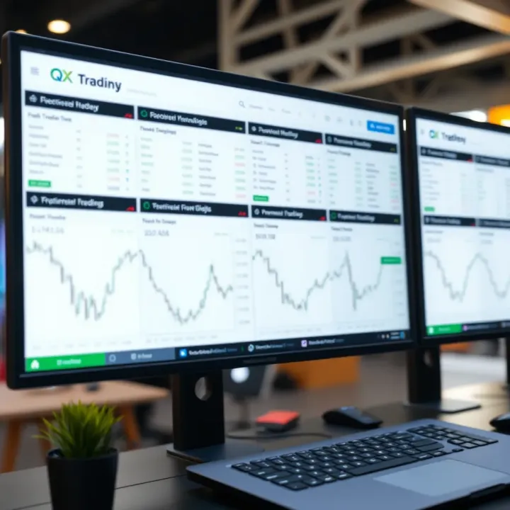 Overview of Trading Platforms Offered by QX Broker Com Interface displaying various trading platforms and tools available on QX Broker Com
