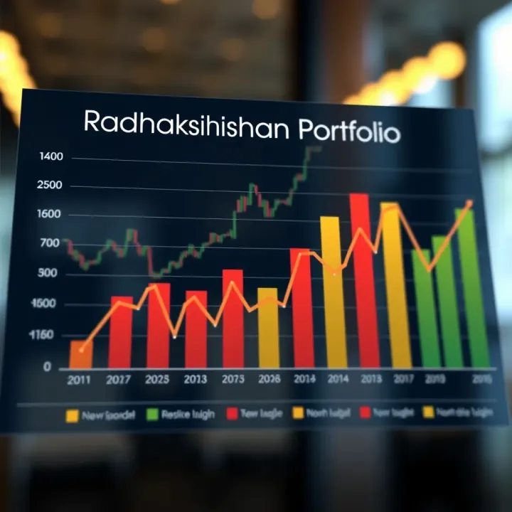 Performance Analysis of Top Holdings in Radhakishan Damani's Portfolio Chart illustrating the performance trends of top holdings in Radhakishan Damani's portfolio with emphasis on market impact and growth