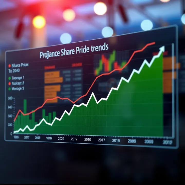 Graph illustrating Reliance Power's projected share price trends influenced by market and sector dynamics